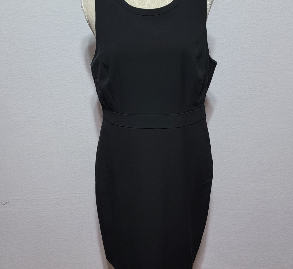 J. Crew Elegant Little Black Sleeveless Dress Size 10P - Picture 2 of 13